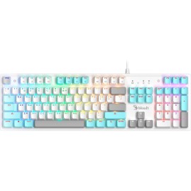 Клавиатура A4TECH BLOODY S510R механическая белый USB for gamer LED (S510R USB ICY WHITE/BLMS RED) Клавиатура A4TECH BLOODY S510R механическая белый USB for gamer LED (S510R USB ICY WHITE/BLMS RED)